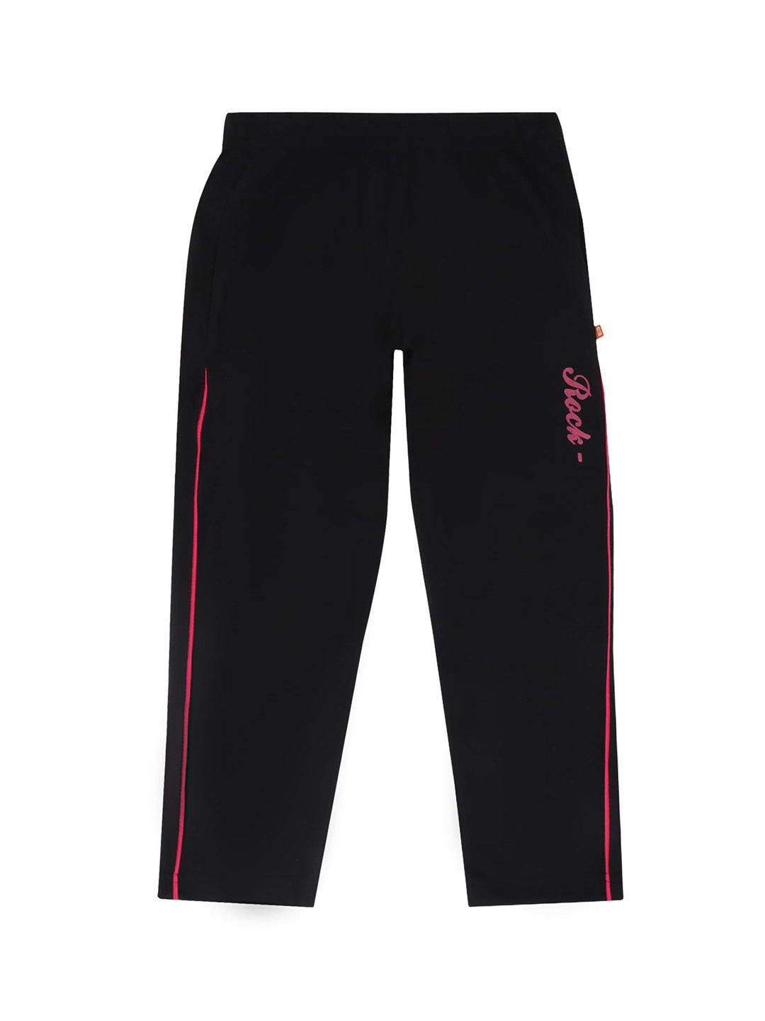 

PROTEENS Girls Black Solid Track Pants