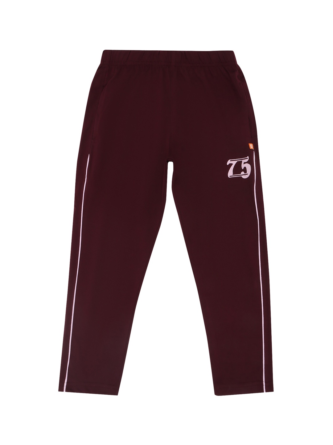 

PROTEENS Girls Wine Red Solid Cotton Track Pants, Burgundy