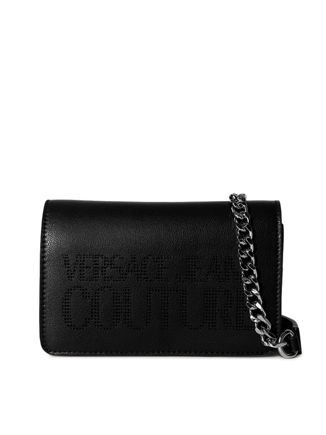 

Versace Jeans Couture Black Leather Swagger Sling Bag