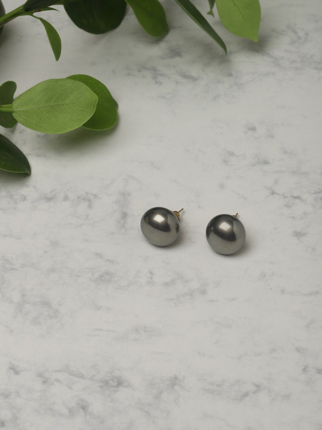 

RITU SINGH Grey Contemporary Studs Earrings