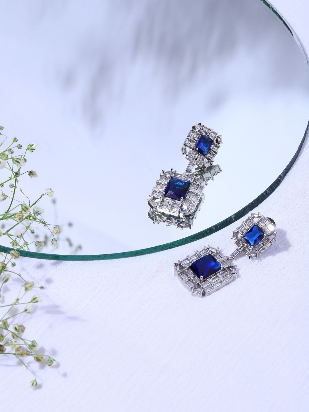 

RITU SINGH Blue Contemporary Drop Earrings