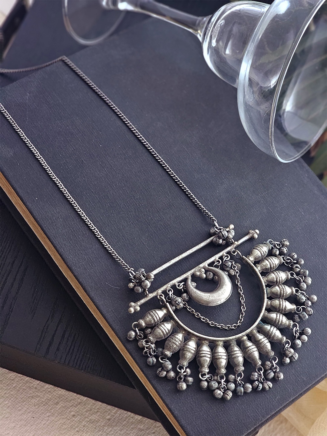 

Binnis Wardrobe Silver-Toned German Silver Silver-Plated Necklace
