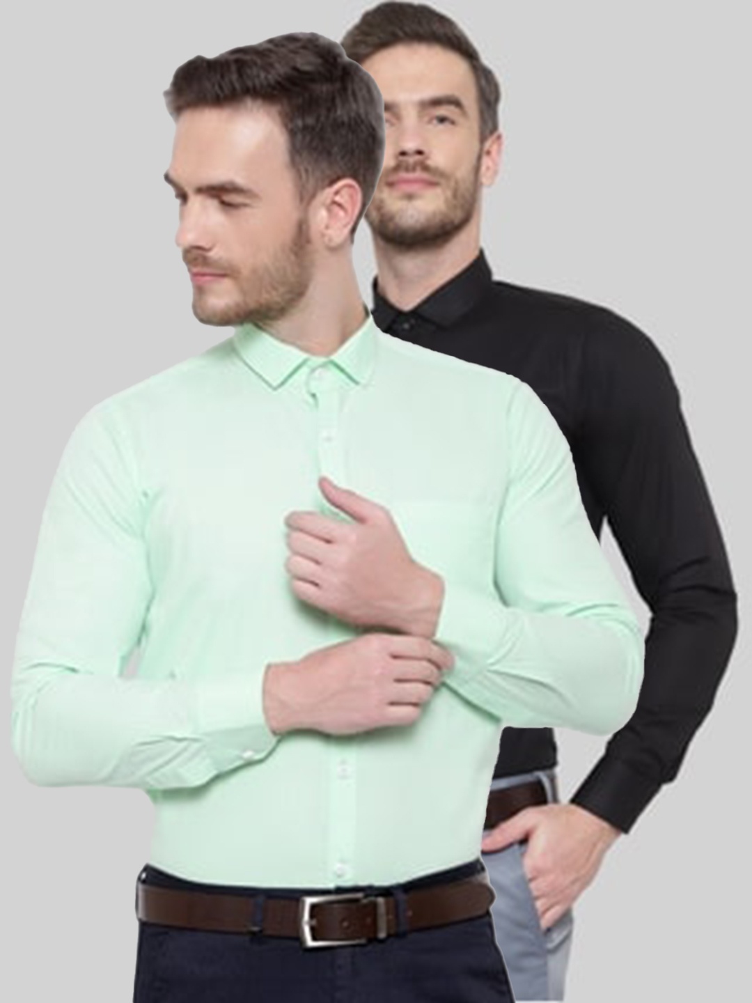 

Srey trends Men Cream-Coloured Comfort Formal Shirt