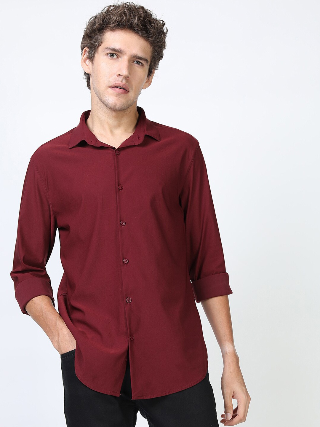 

KETCH Men Maroon Slim Fit Casual Shirt