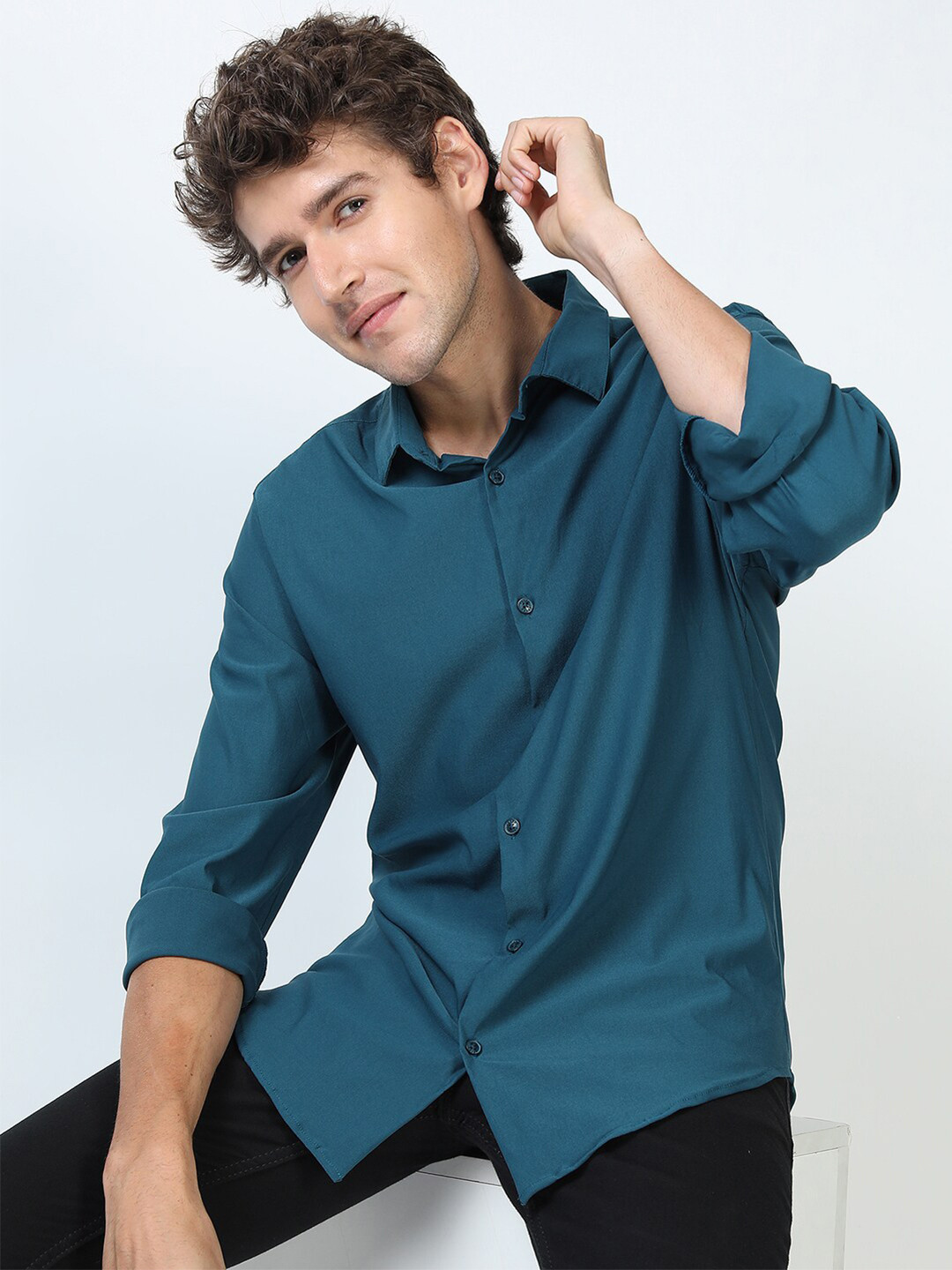 

KETCH Men Blue Slim Fit Casual Shirt