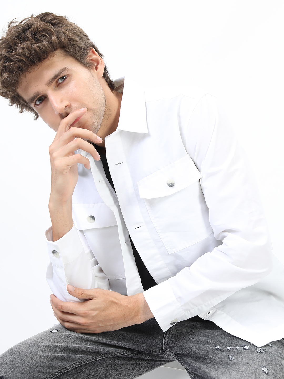

KETCH Men White Slim Fit Casual Shirt