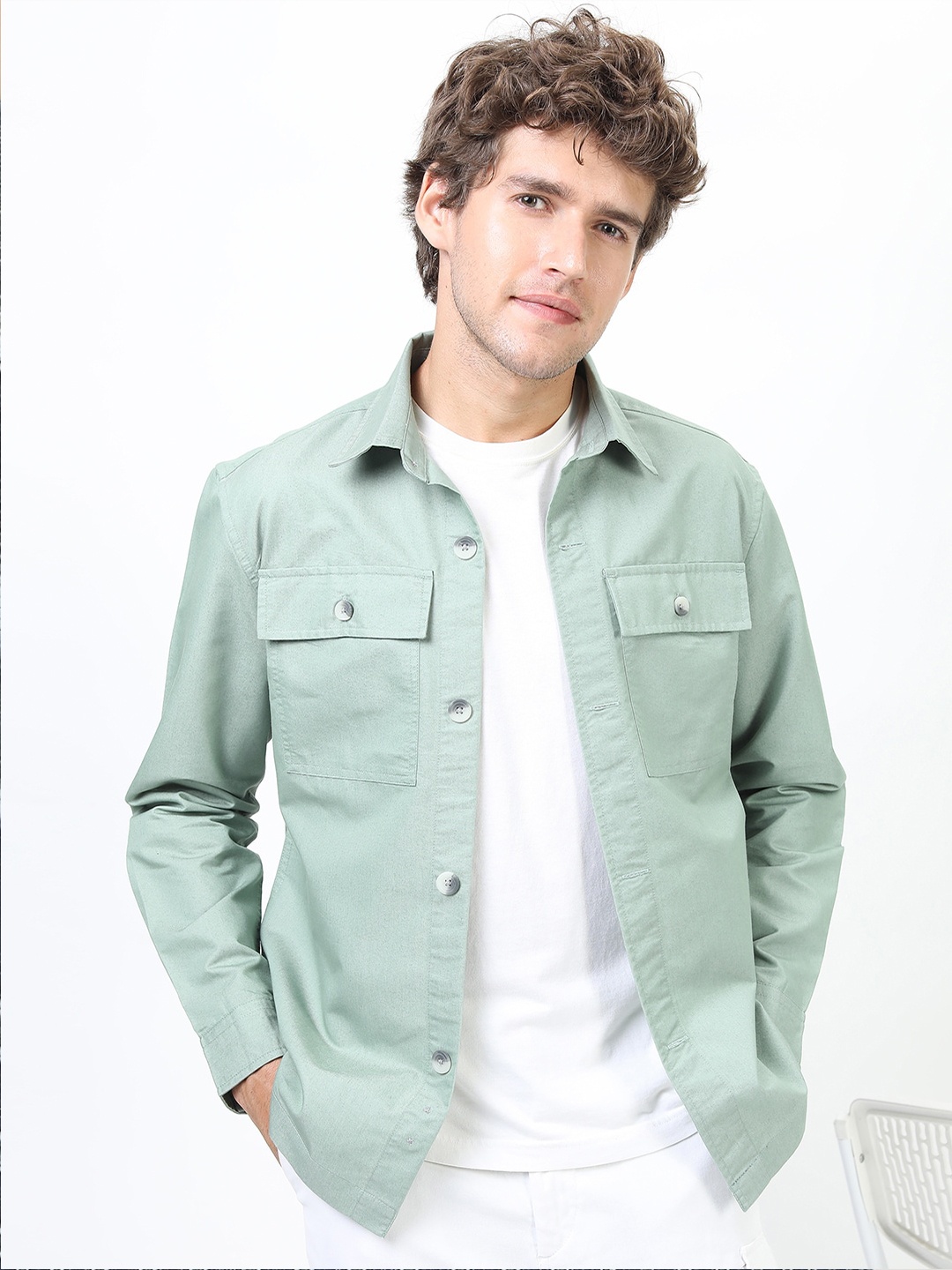 

KETCH Men Green Slim Fit Casual Shirt