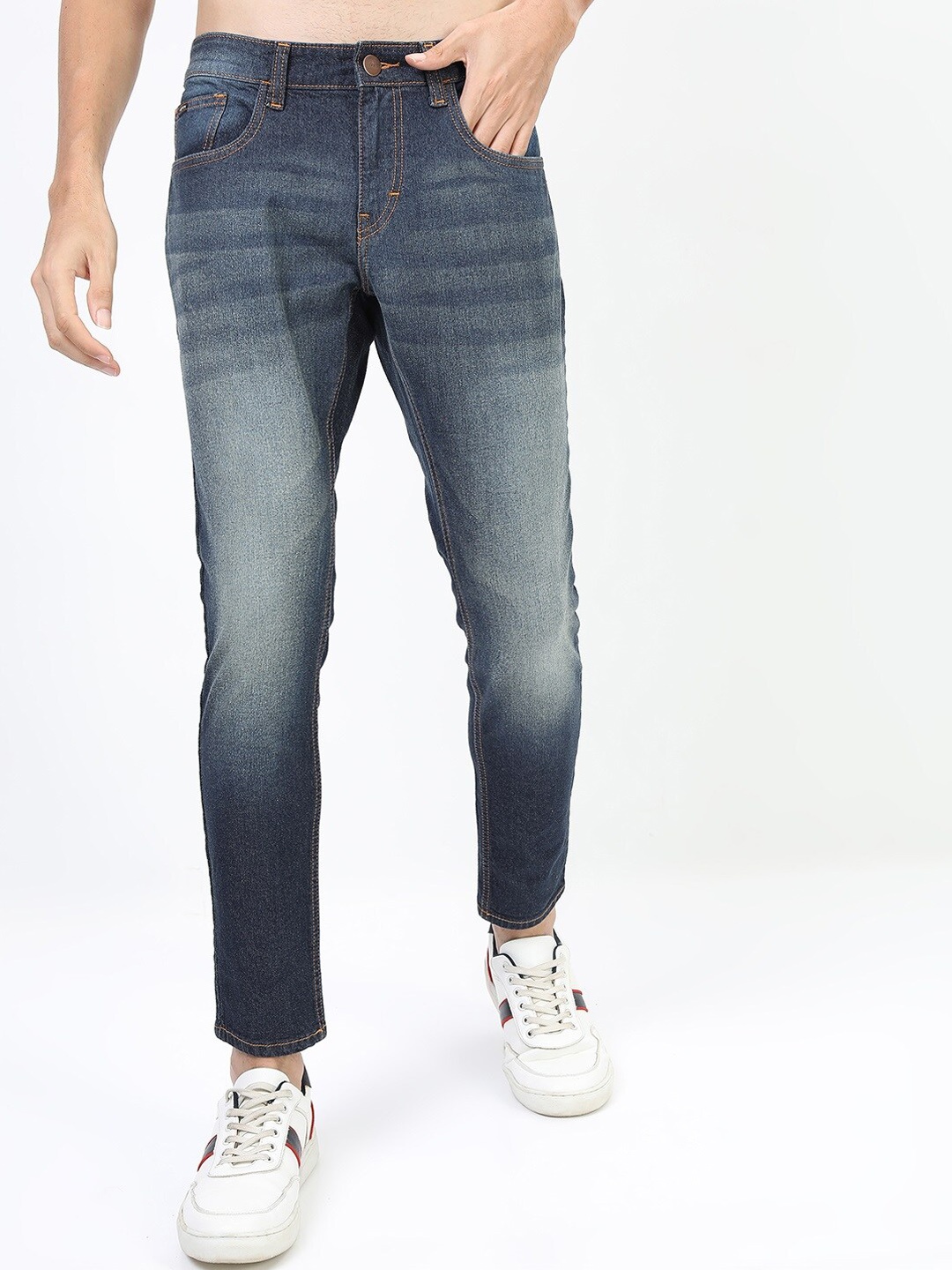 

KETCH Men Blue Skinny Fit Heavy Fade Stretchable Jeans