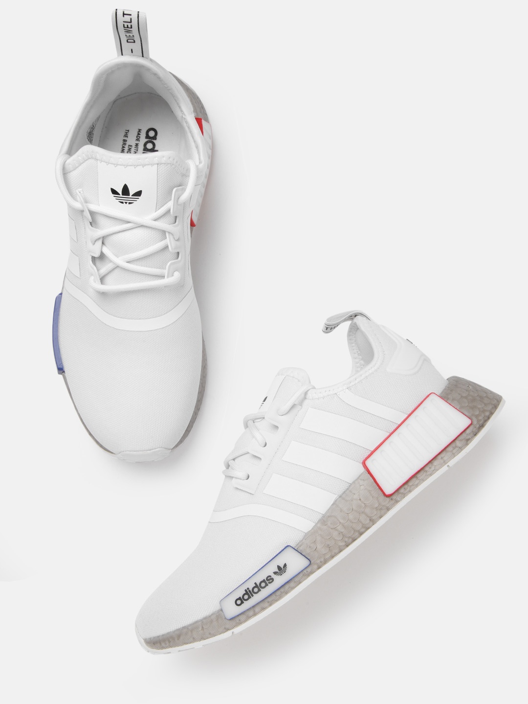 

ADIDAS Originals Men White Woven Design Nmd_r1 Sneakers