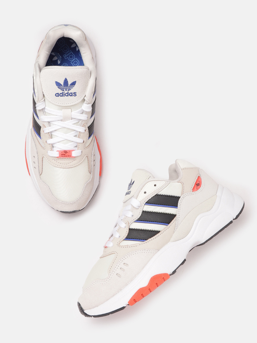 

ADIDAS Originals Men White Printed Retropy F3 Sneakers