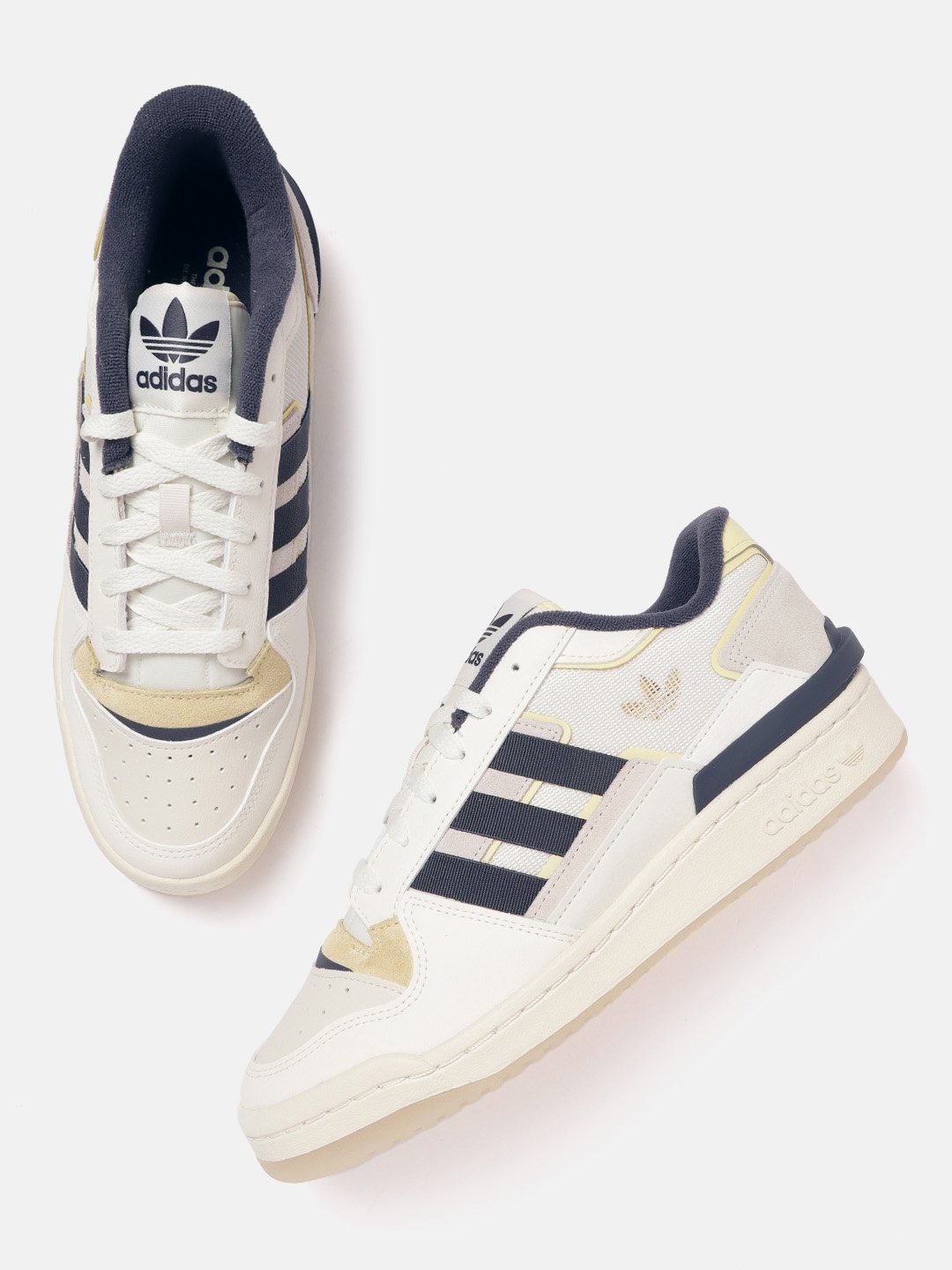 

ADIDAS Originals Men Off White Solid Forum Exhibit Low 2 Sneakers