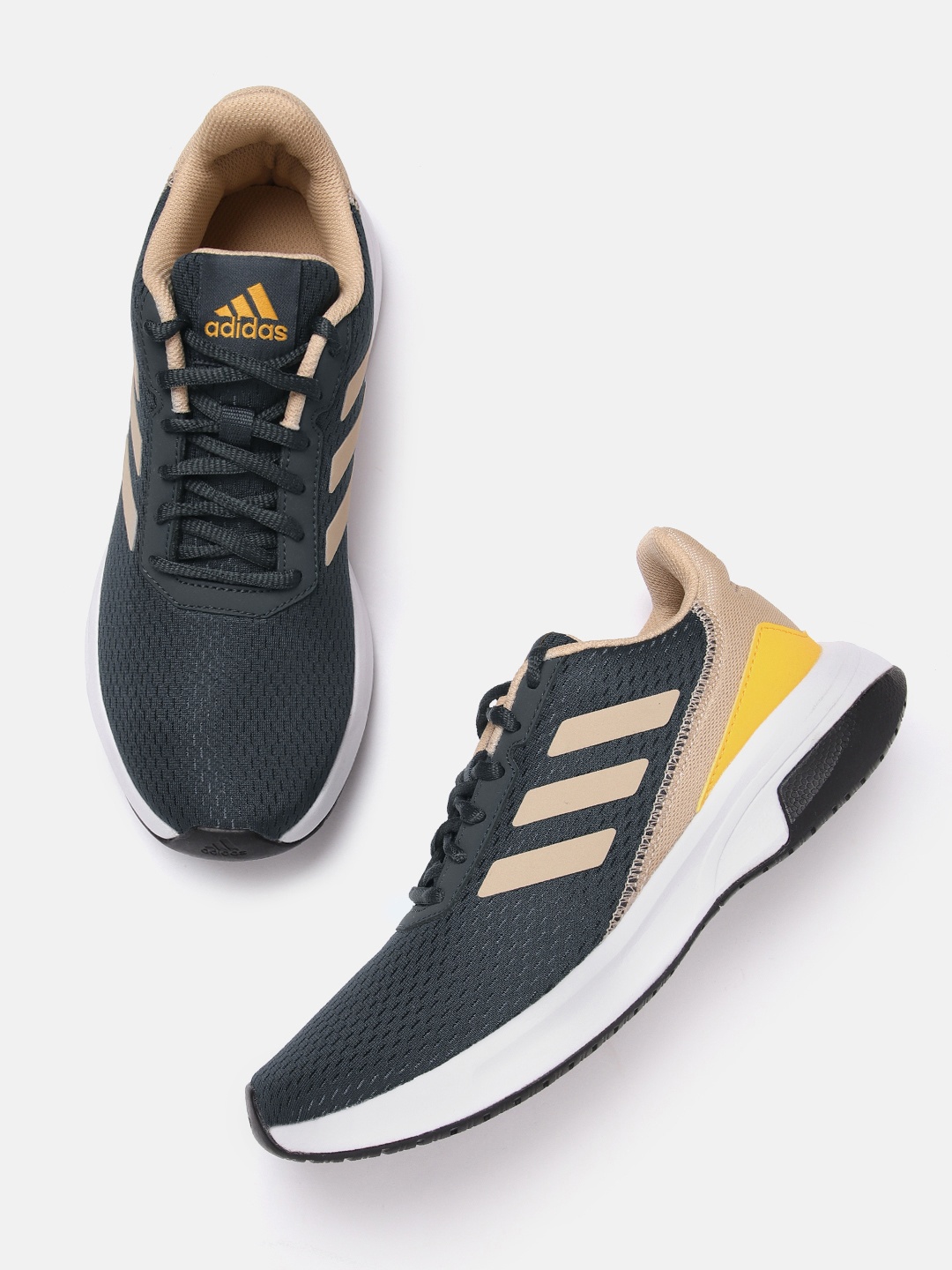 

ADIDAS Men Woven Design Runesy Shoes, Charcoal