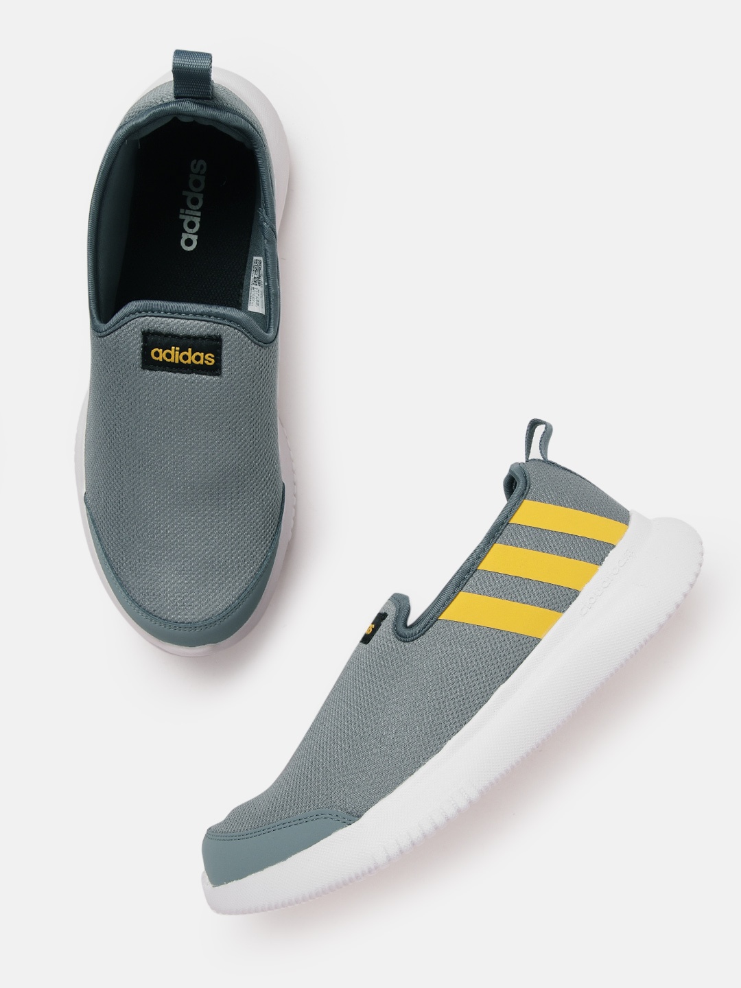 

ADIDAS Men Blue & Gold-Toned Woven Design Alliver Walking Shoes