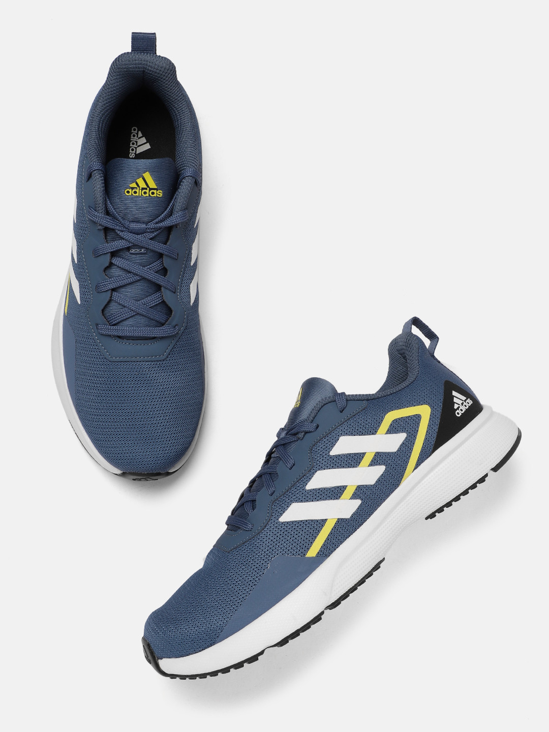 

ADIDAS Men Woven Design AdiSuave Running Shoes, Blue