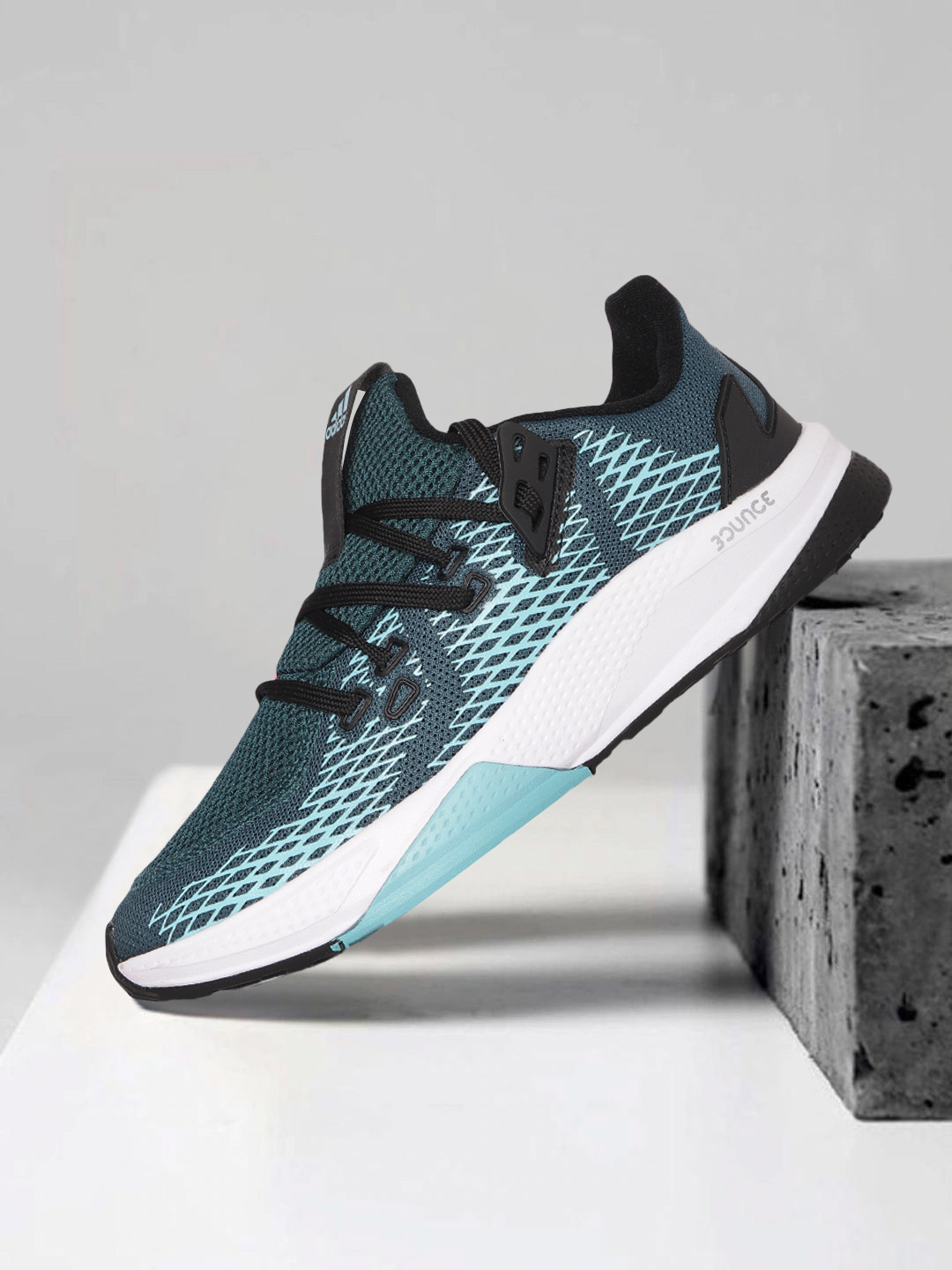 

ADIDAS Men Blue Woven Design Aerojolt Running Shoes
