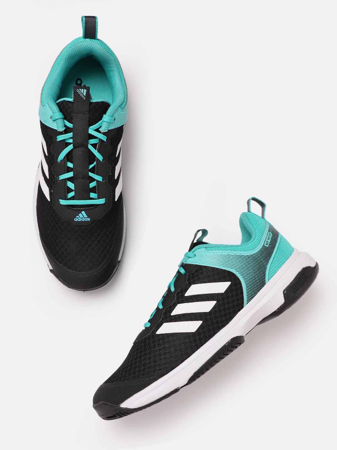

ADIDAS Men Woven Design MILYNL Tennis Shoes, Black