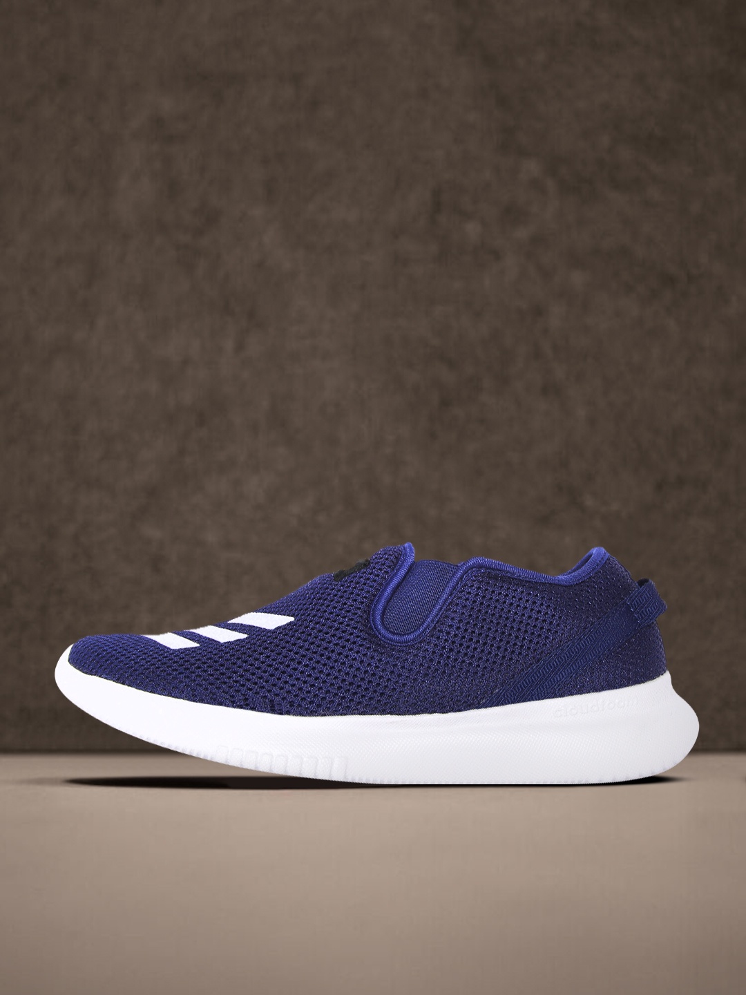 

ADIDAS Men Navy Blue Solid Woven Design Prizmo Running Shoes