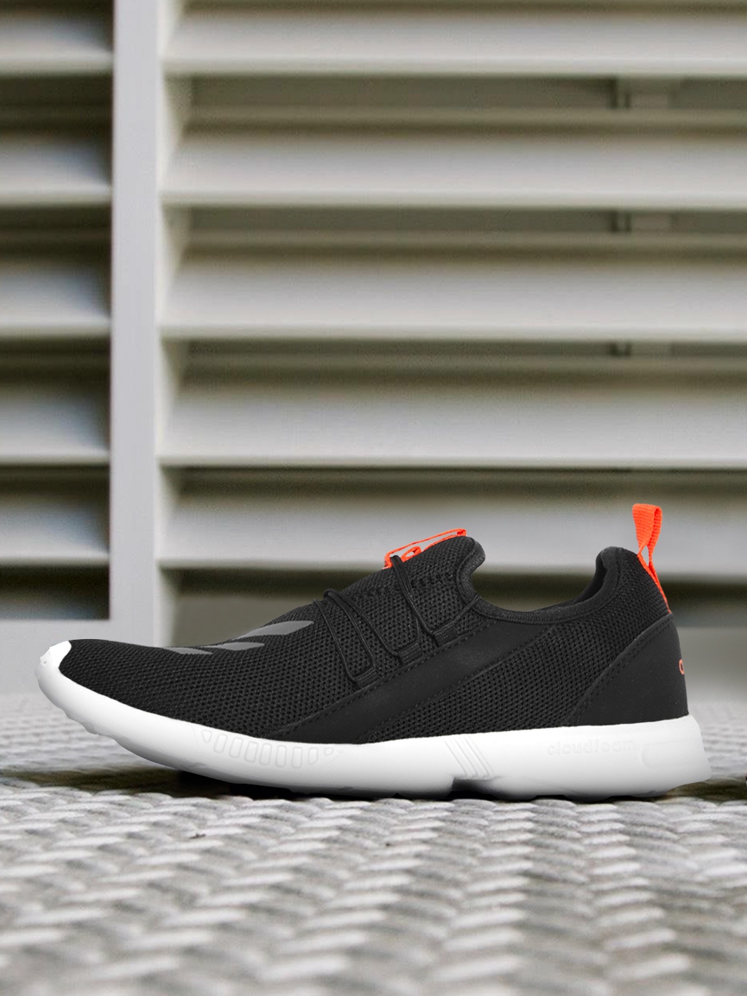 

ADIDAS Men Black Woven Design GauzeWalk Shoes