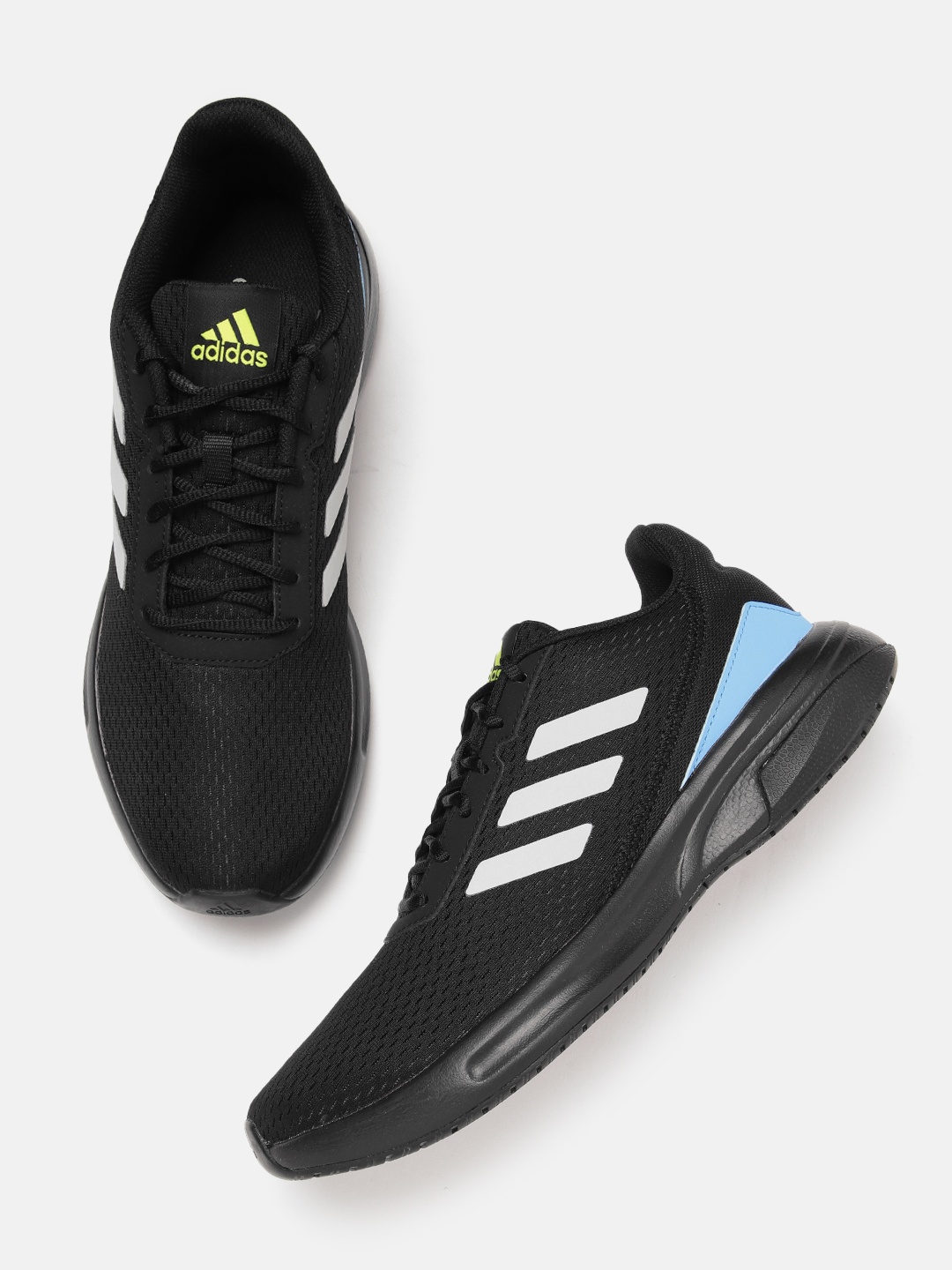 

ADIDAS Men Woven Design Runesy Running Shoes, Black