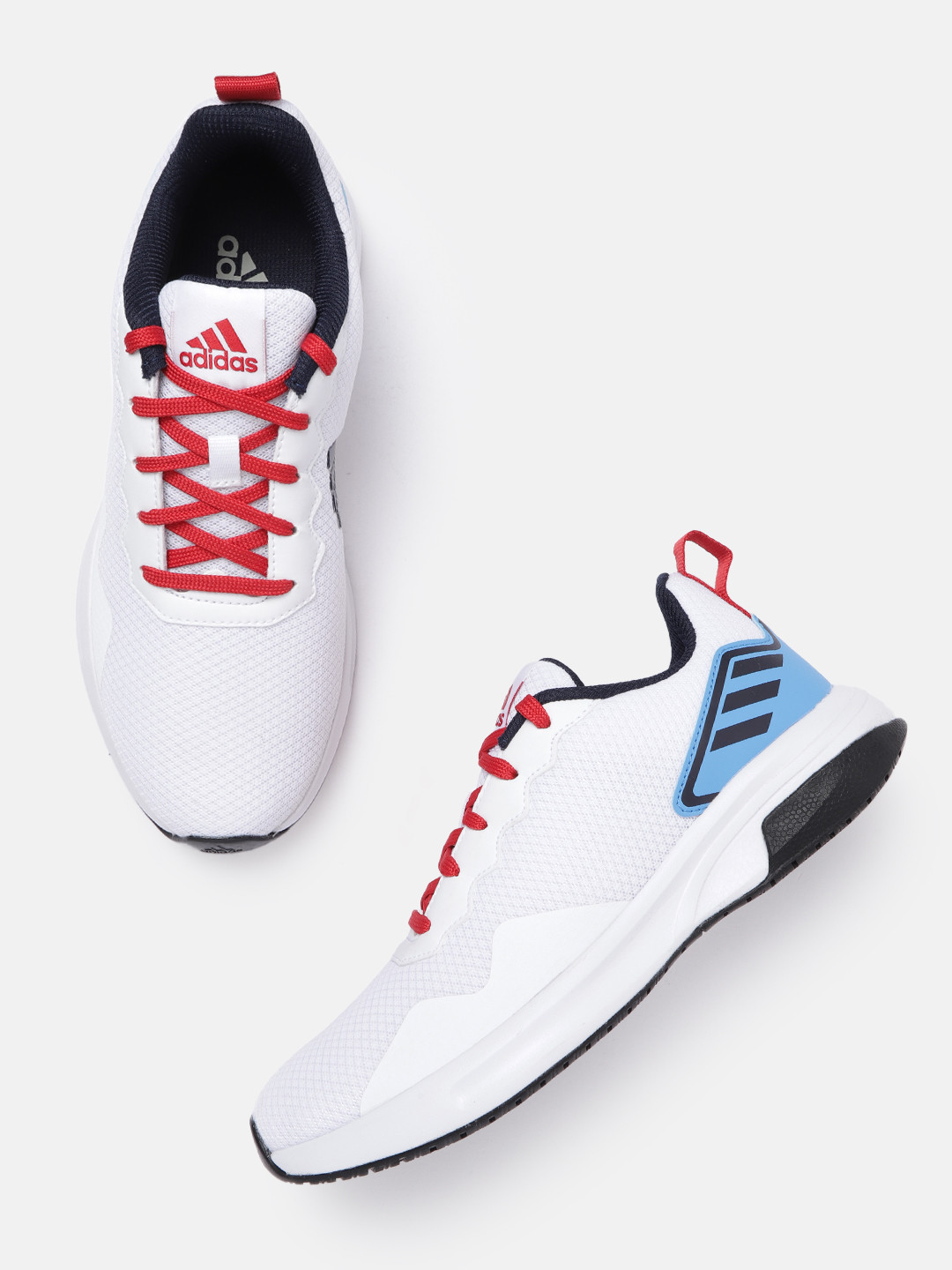 

ADIDAS Men White & Red Woven Design Immute Running Shoes
