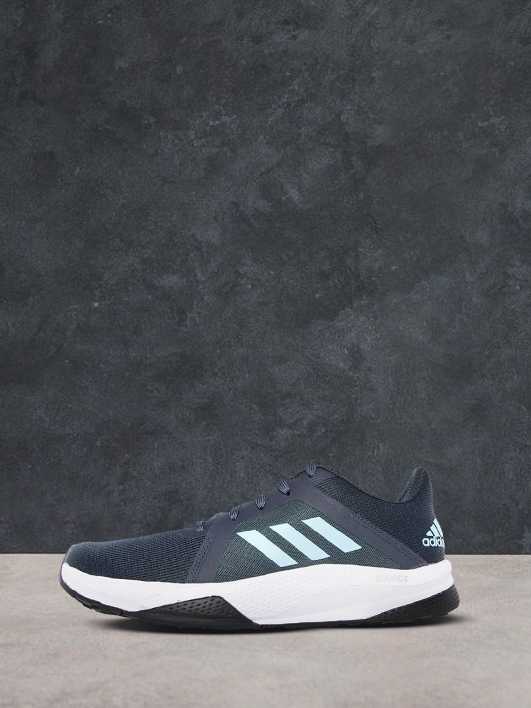 

ADIDAS Men Navy Blue Solid Woven Design Gasgetso Running Shoes