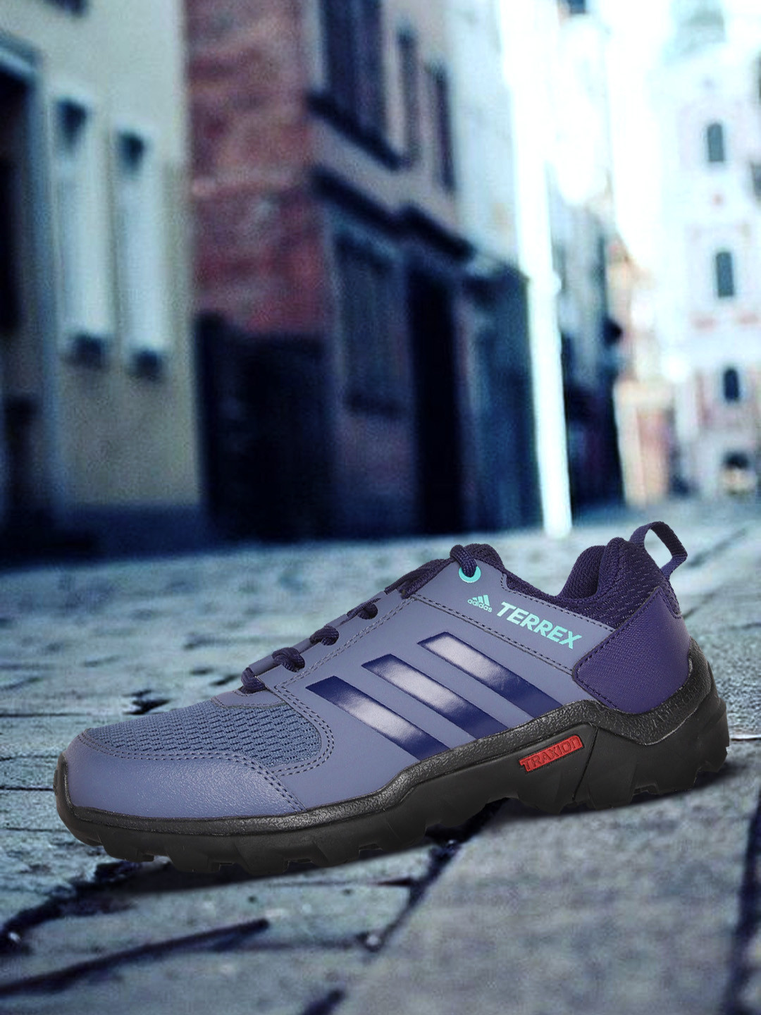 

ADIDAS Men Blue Woven Design TrailFast Trekking Shoes
