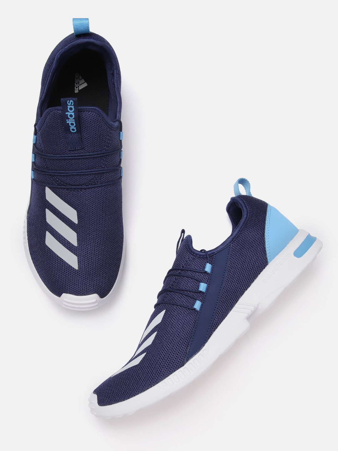 

ADIDAS Men Blue Woven Design Gauze Walking Shoes