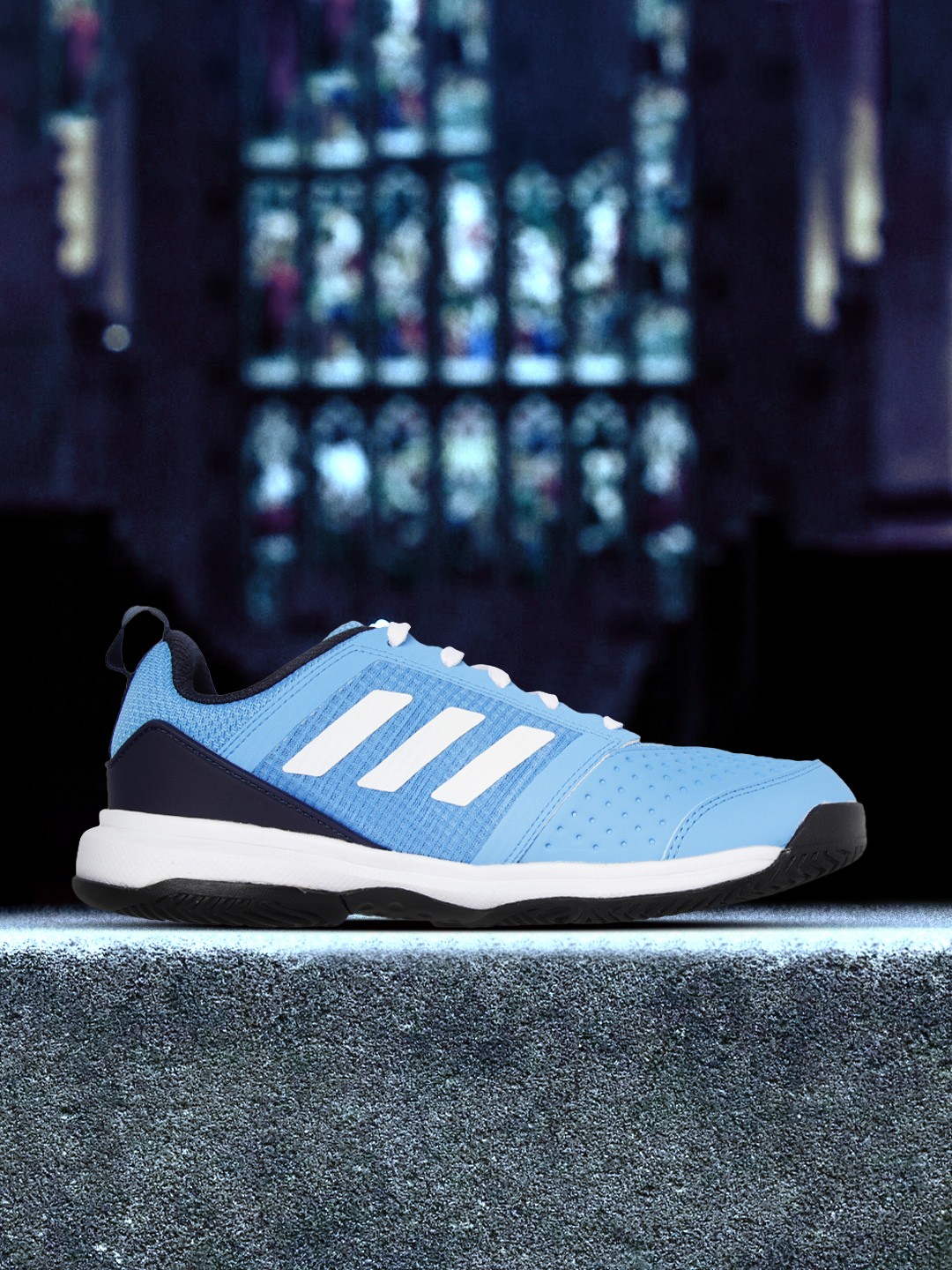 

ADIDAS Men Blue Woven Design Stin Tns V2 Tennis Shoes