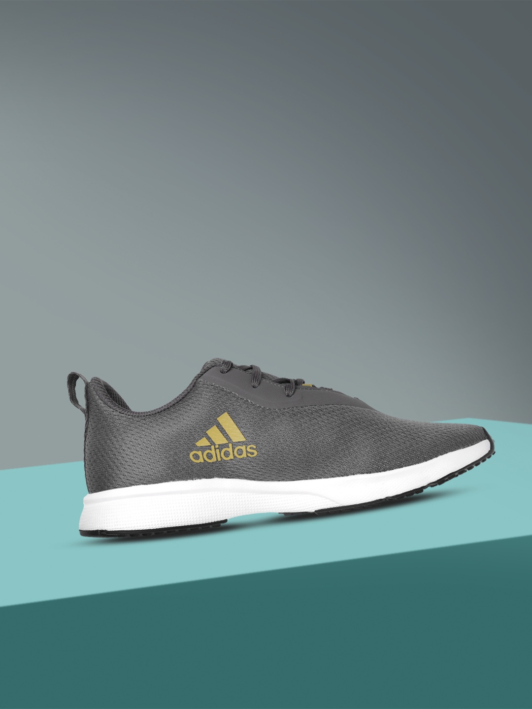 

ADIDAS Men Grey Woven Design Gambito Running Shoes