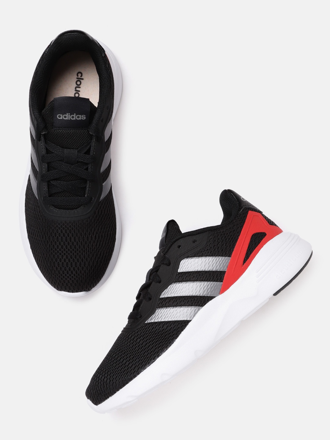 

ADIDAS Men Black Woven Design Nebzed Sneakers