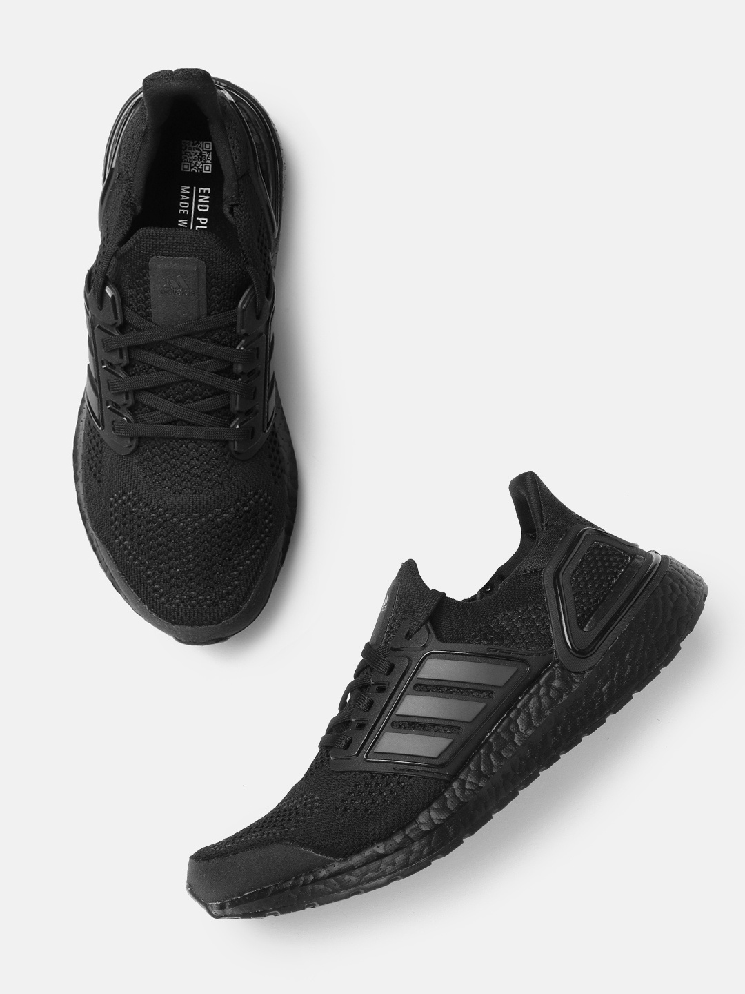 

ADIDAS Men Black Woven Design Ultraboost 19.5 DNA Running Shoes