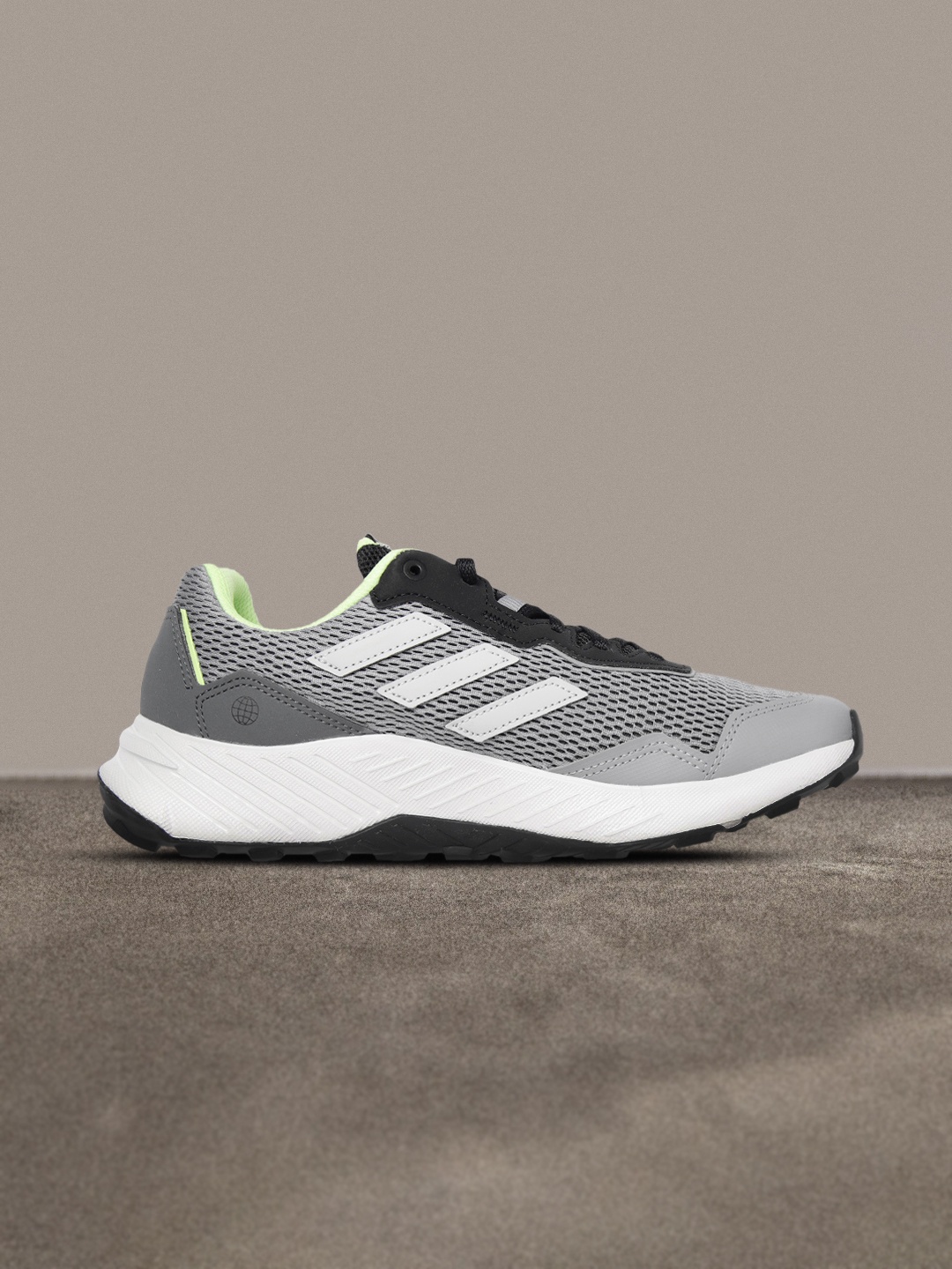 

ADIDAS Men Grey & Black Woven Design Trace 60 Running Shoes
