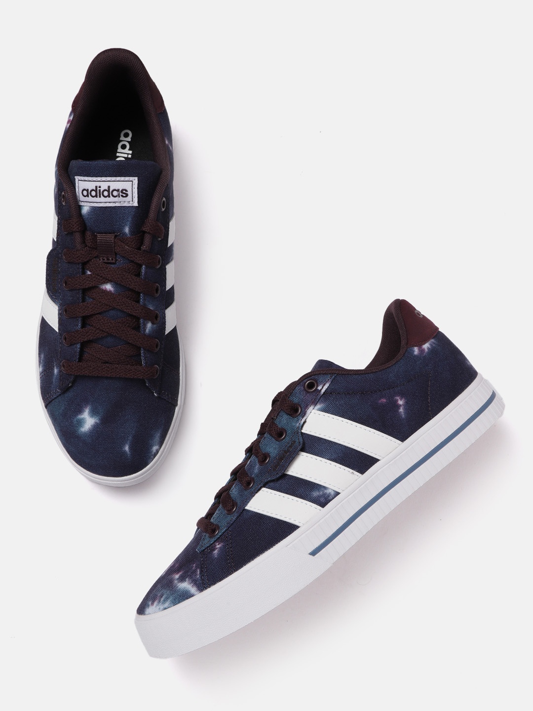 

ADIDAS Men Navy Blue & White Printed Daily 3.0 Skateboarding Shoes