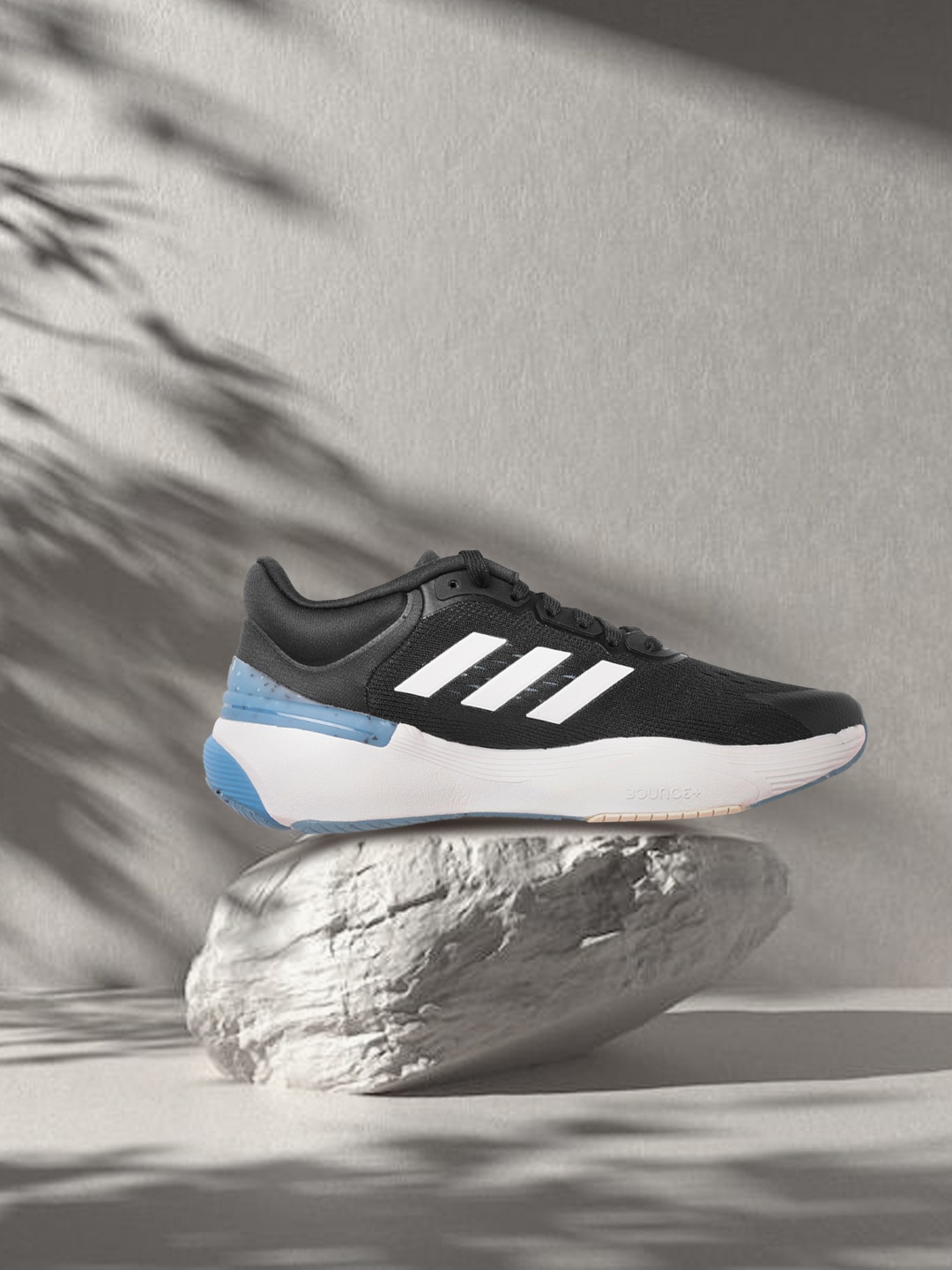 

ADIDAS Men Black & White Woven Design Response Super 3.0 Running Shoes