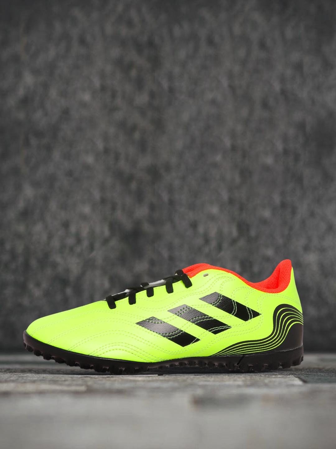 

ADIDAS Unisex Fluorescent Green Copa Sense.4 TF Football Shoes