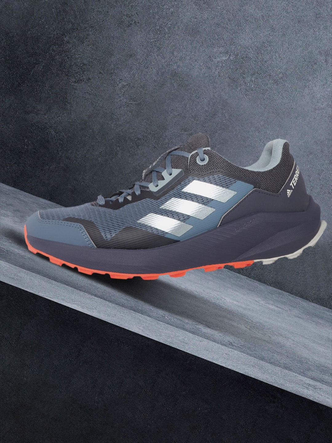 

ADIDAS Men Blue Woven Design Terrex Trailrider Trekking Shoes