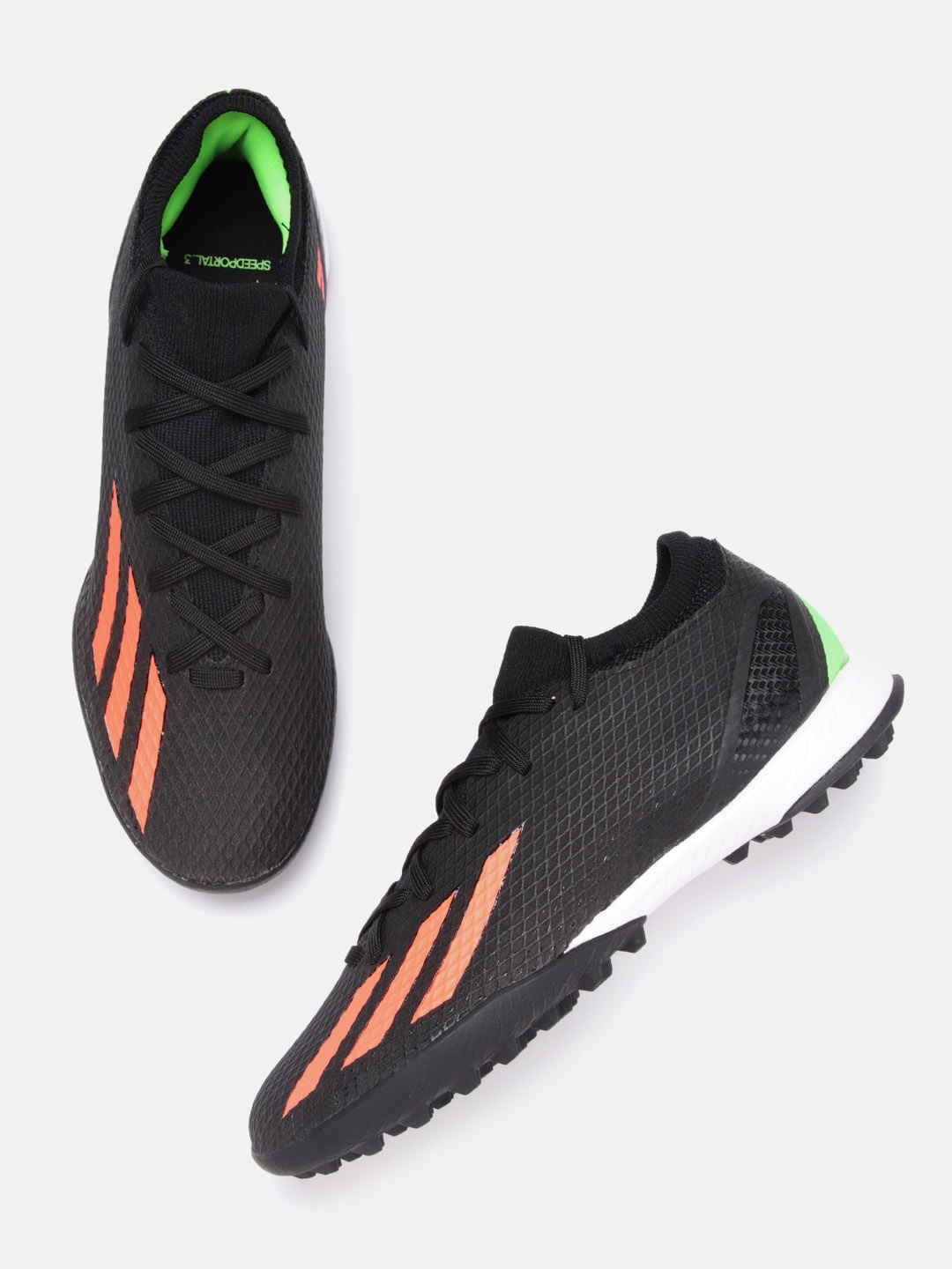 

ADIDAS Unisex Black Textured X Speedportal.3 TF Football Shoes