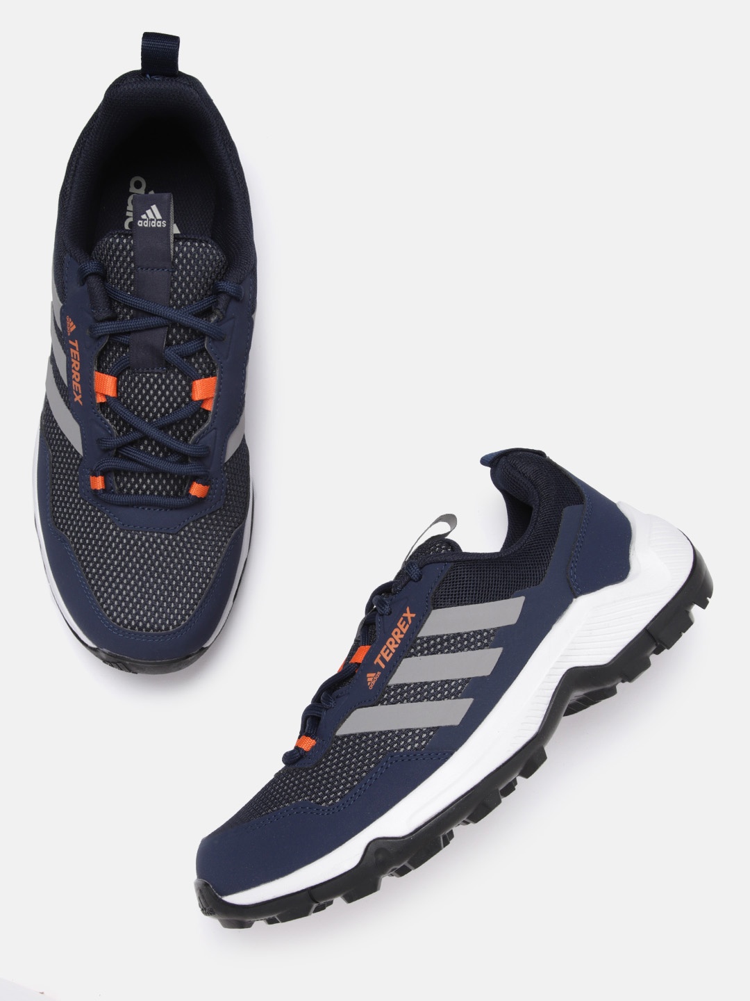 

ADIDAS Men Navy Blue & Grey Woven Design Trekerstar Trekking Shoes