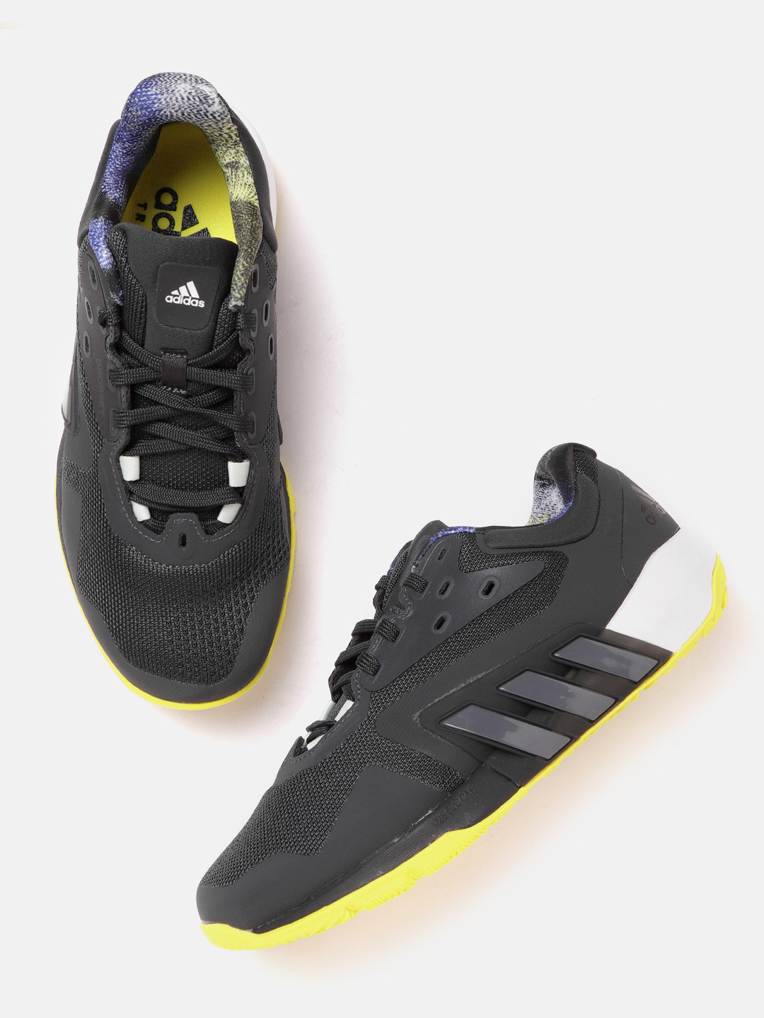 

ADIDAS Men Grey & Black Woven Design Dropset Training Shoes
