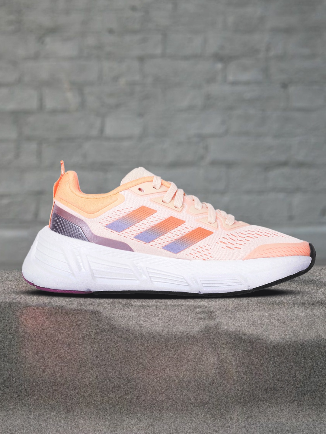 

ADIDAS Women Orange Woven Design Questar Running Shoes