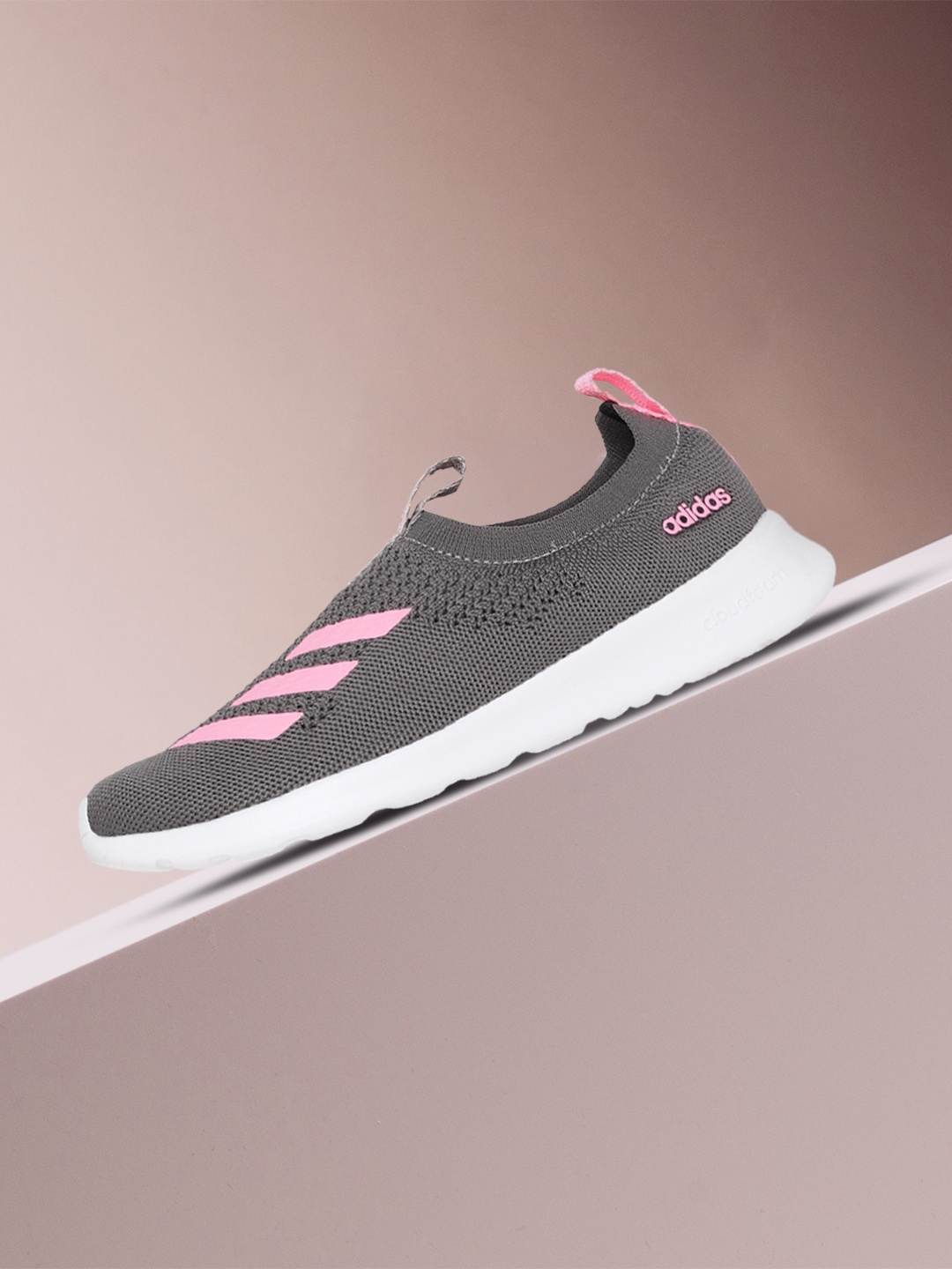 

ADIDAS Women Grey & Pink Woven Design AzureWalk Shoes