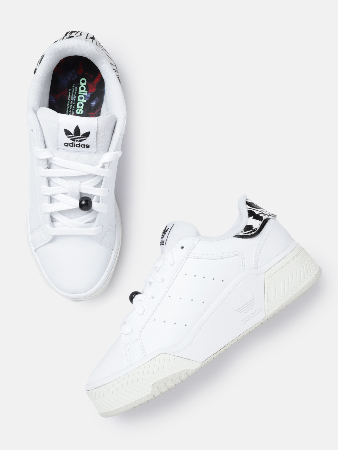 

ADIDAS Originals Women White Perforated Torino Bold Sneakers