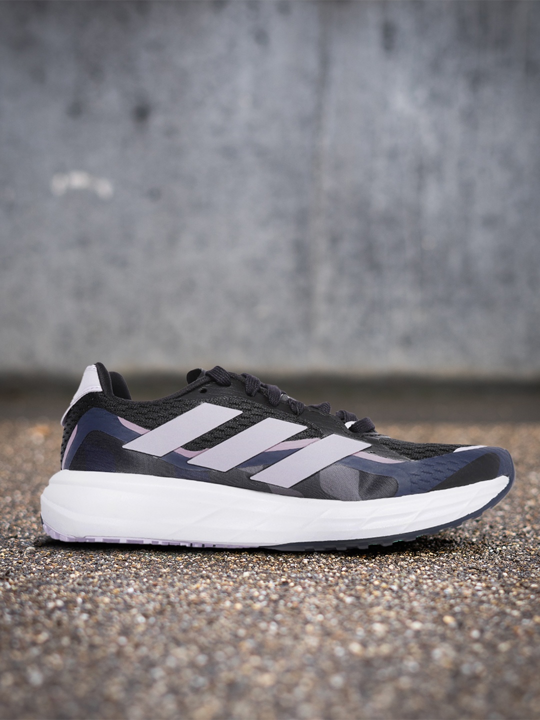 

ADIDAS Women Black Woven Design SL20 X Marimekko Running Shoes