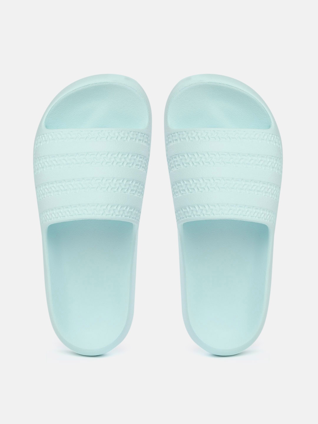 

ADIDAS Originals Women Blue Self Striped Adilette Soft Sliders