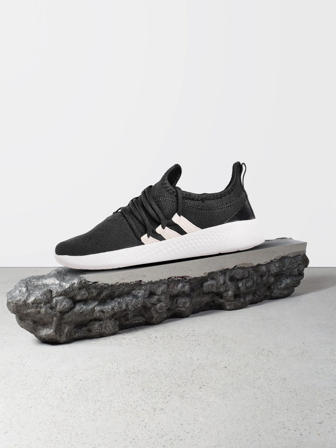 

ADIDAS Women Black Woven Design Puremotion Adapt 2.0 Running Shoes