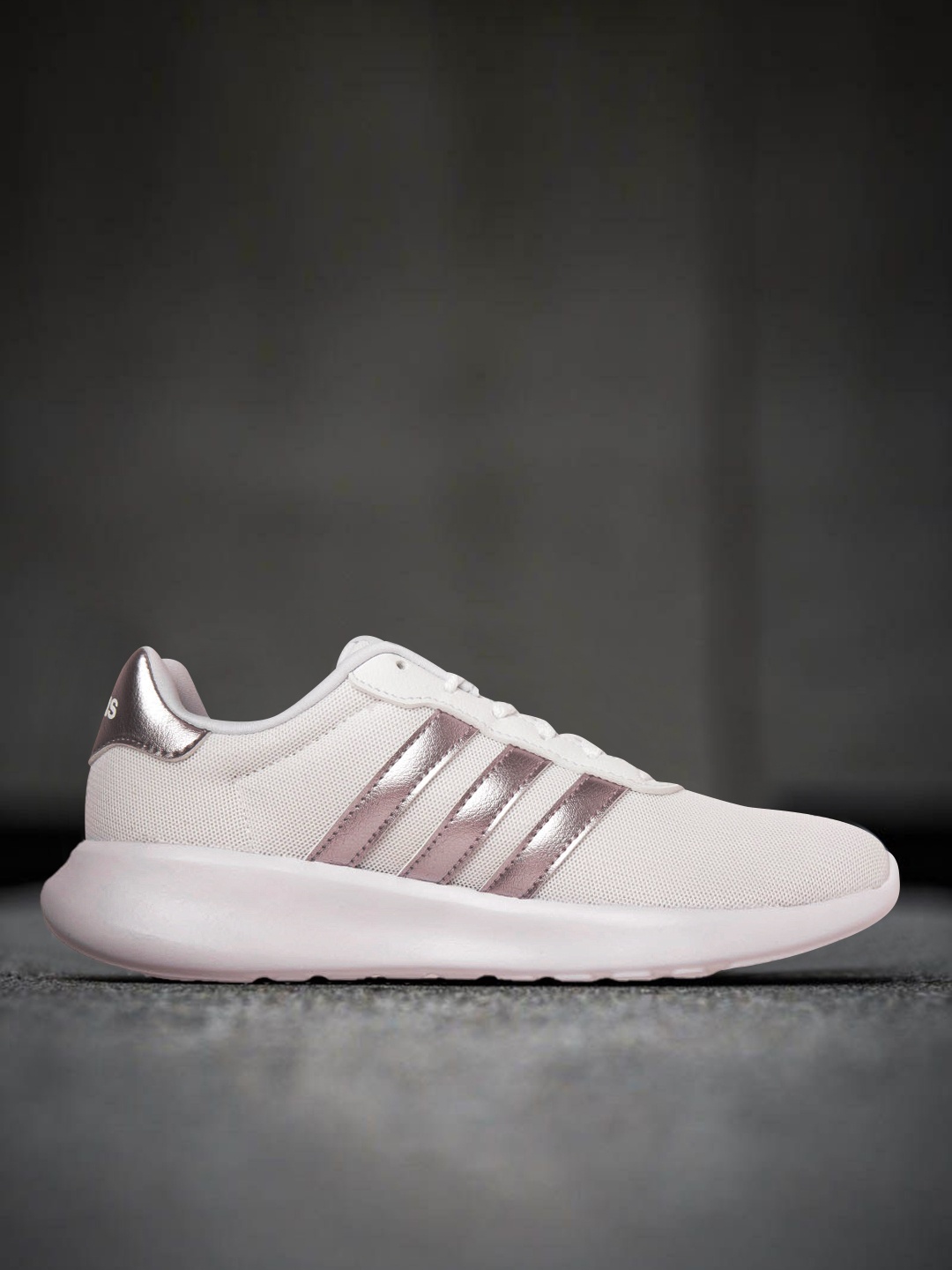 

ADIDAS Women White Woven Design Lite Racer 3.0 Running Shoes