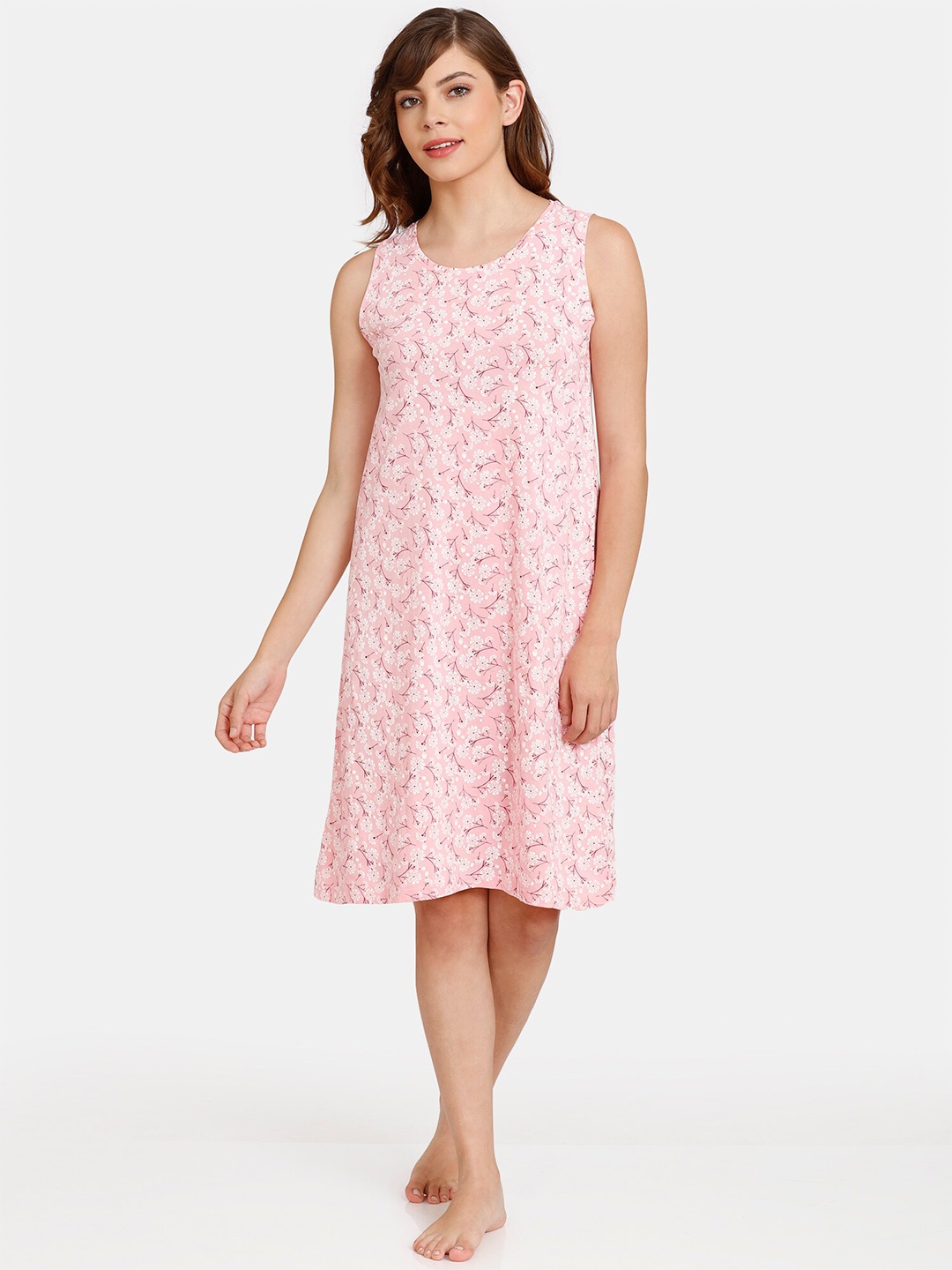 

Rosaline by Zivame Women Pink Nightdress