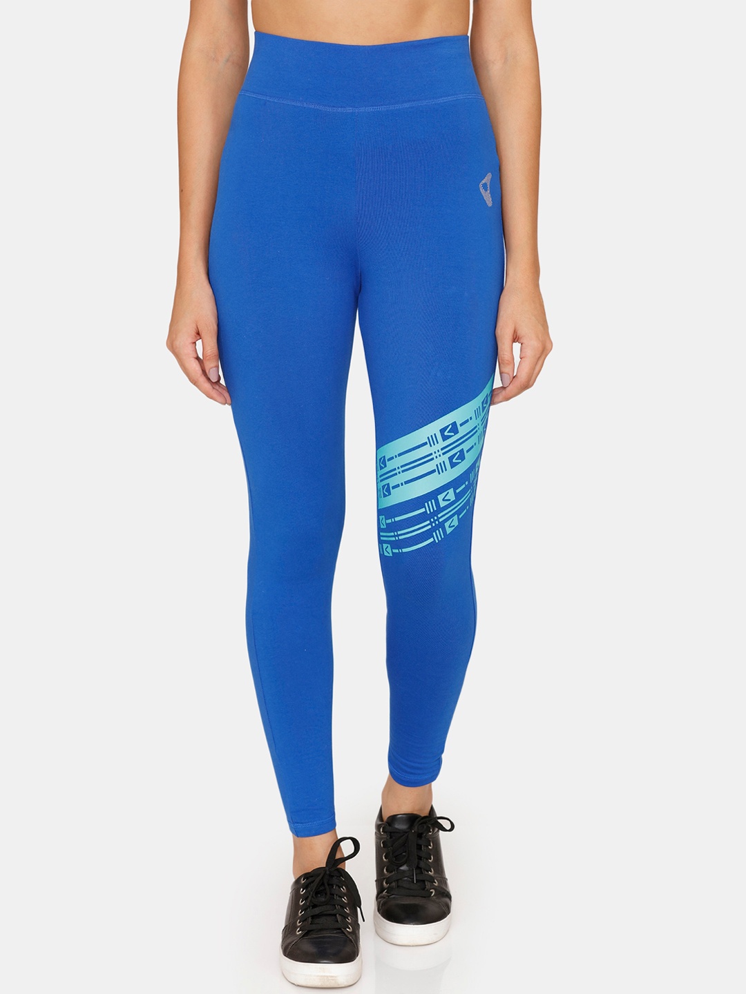 

Zelocity by Zivame Women Blue Solid Tights