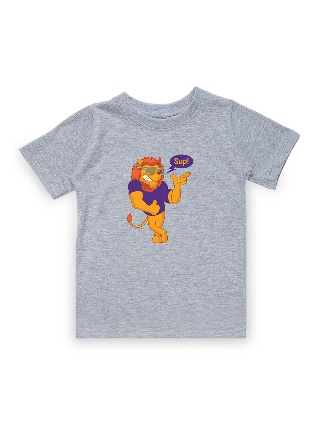 

KAVEE Boys Grey Printed Bio Finish Cotton T-shirt