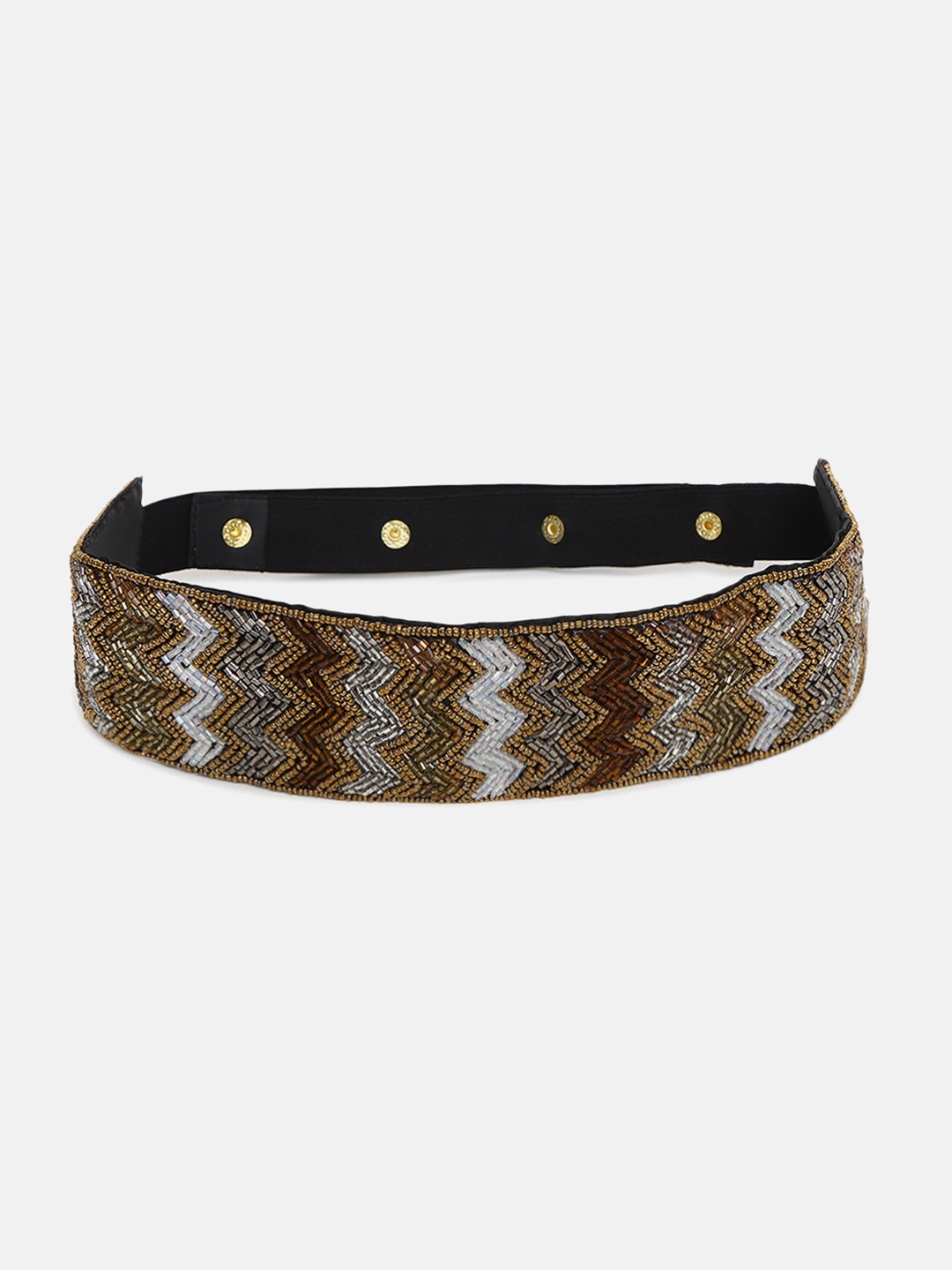 

FABBHUE Women Black Embellished Belt